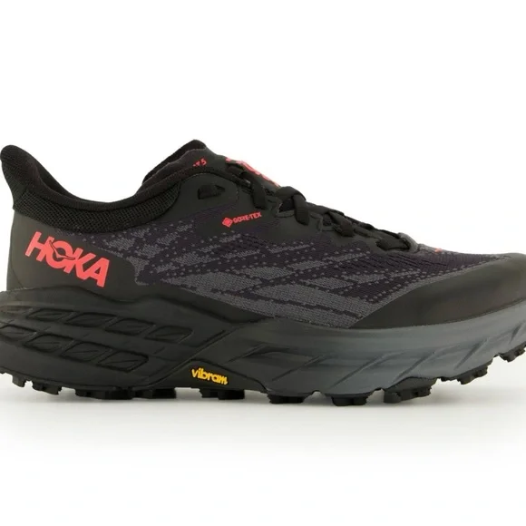 Hoka Women's Black and Red Athletic Shoes - Picture 4 of 6